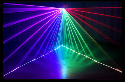 DecorBites™ Laser Music Control Projector: DJ Disco Party Karaoke Spotlight
