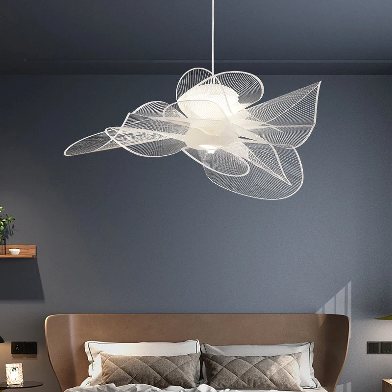 ثريا أكريليك على شكل زهرة من ديكوربايتس™: إضاءة مصممة على الطراز الاسكندنافي للمطاعم وغرف المعيشة وغرف النوم