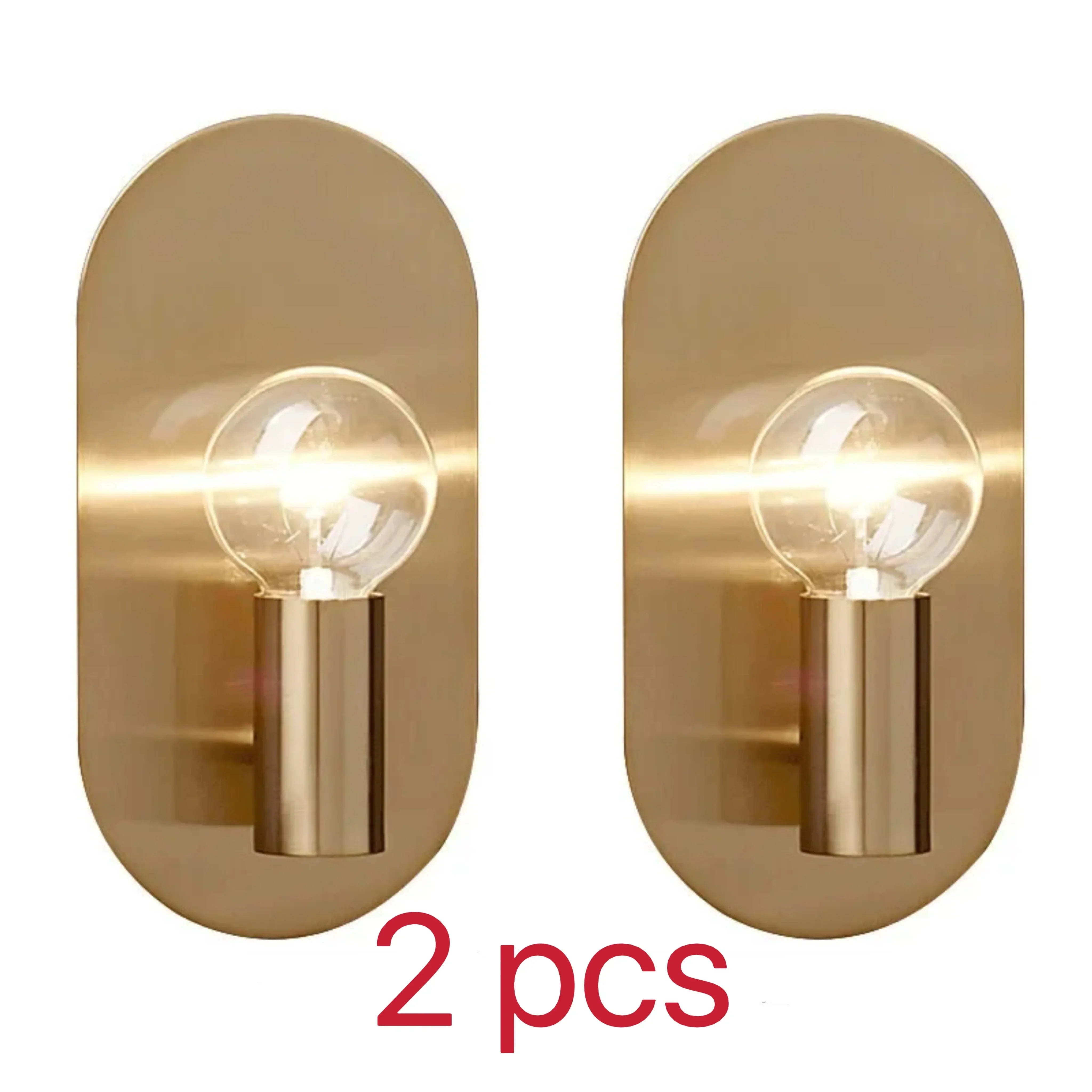 Aplique de pared para dormitorio Decorbites™ Gold, accesorio de iluminación interior para decoración elegante del hogar