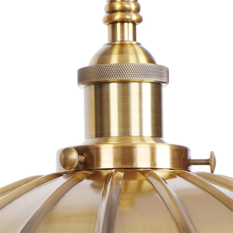 DecorBites™ Gold Industrial LED Wall Lamp with Pull Chain Switch for Home Decor