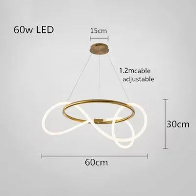DecorBites™ Gold Minimalist LED Pendant Lights for Kitchen Dining Room