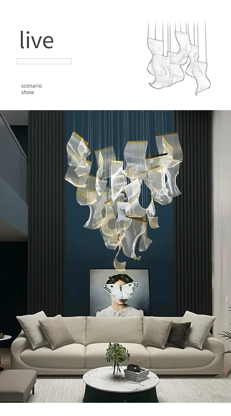 DecorBites™ LED Ceiling Chandelier for Modern Home