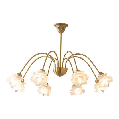 DecorBites™ Elegant Flower Chandelier - Modern Retro Medieval Style for Living Room Dining Bedroom