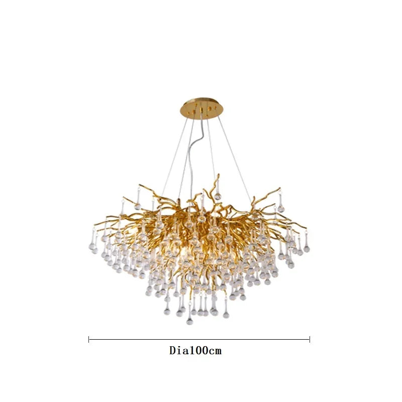 DecorBites™ Crystal Ceiling Chandelier: Modern Luxury for Living, Dining, Bedroom, Hotel, Hall Décor