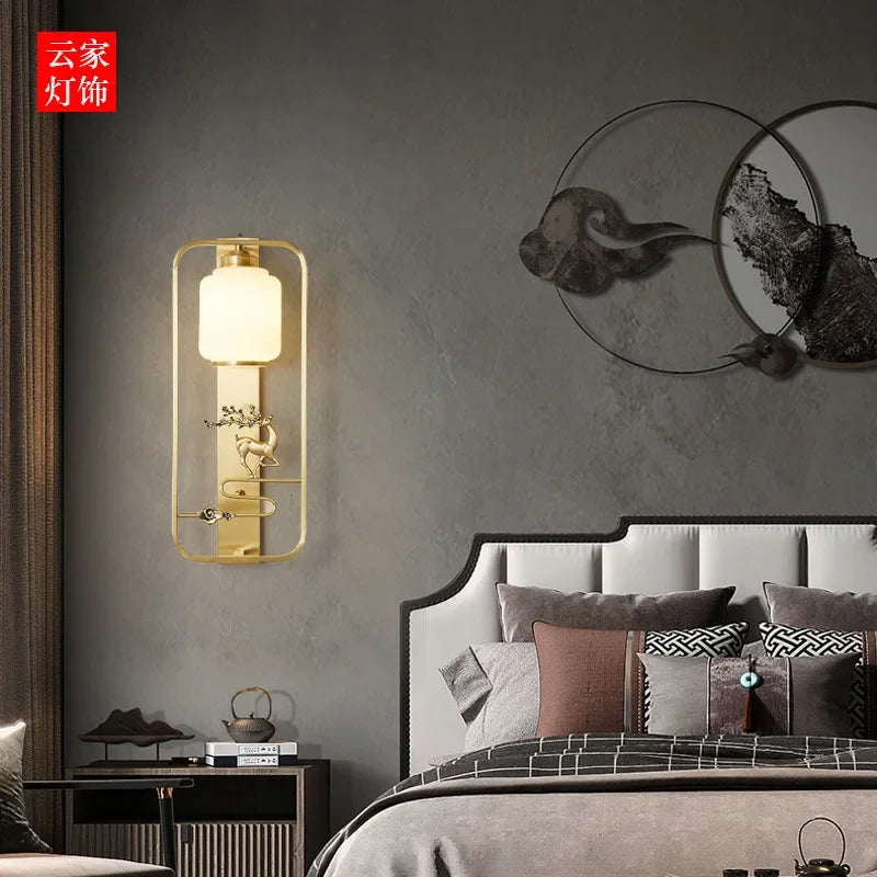 DecorBites™ Elk Decor Wall Lights | Modern Copper Wall Lamps for Living Room