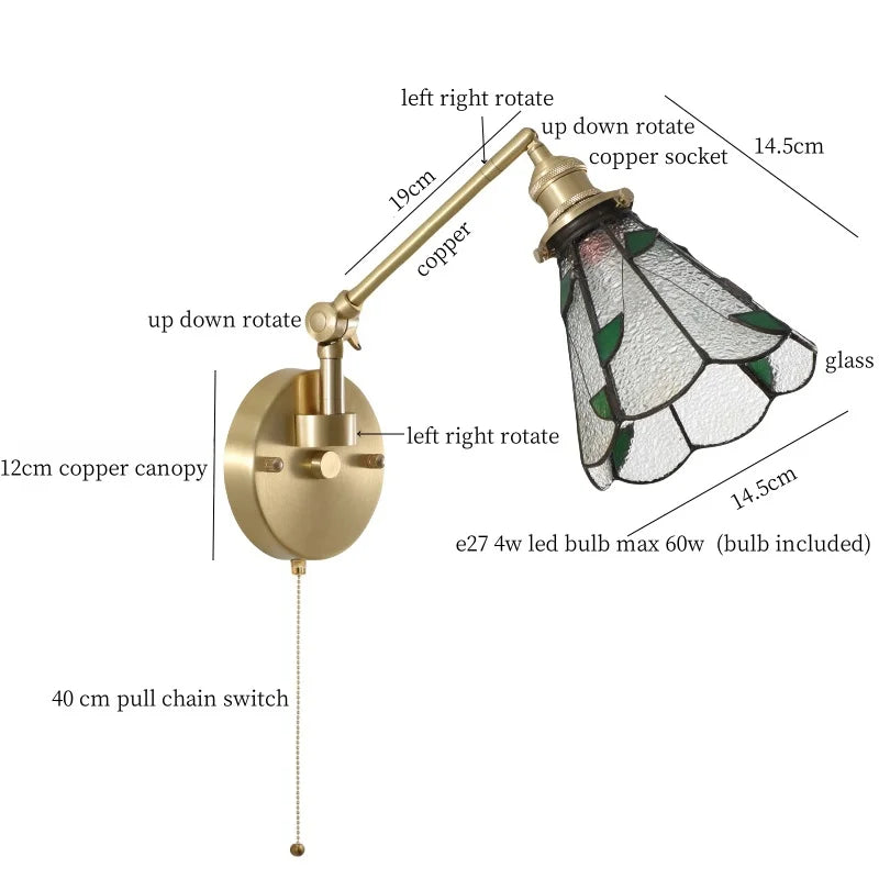 DecorBites™ Clear Glass LED Wall Sconce Switch Light - Nordic Minimalism Design