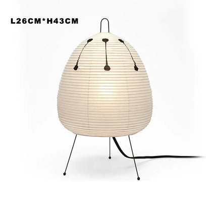 Lámpara de pie de papel de estilo japonés DecorBites™ para decoración e iluminación del hogar