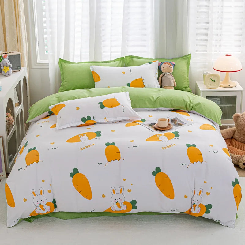 DecorBites™ Animal Pattern Bedding Set - King/Queen Size Quilt Set for Comfortable Home.