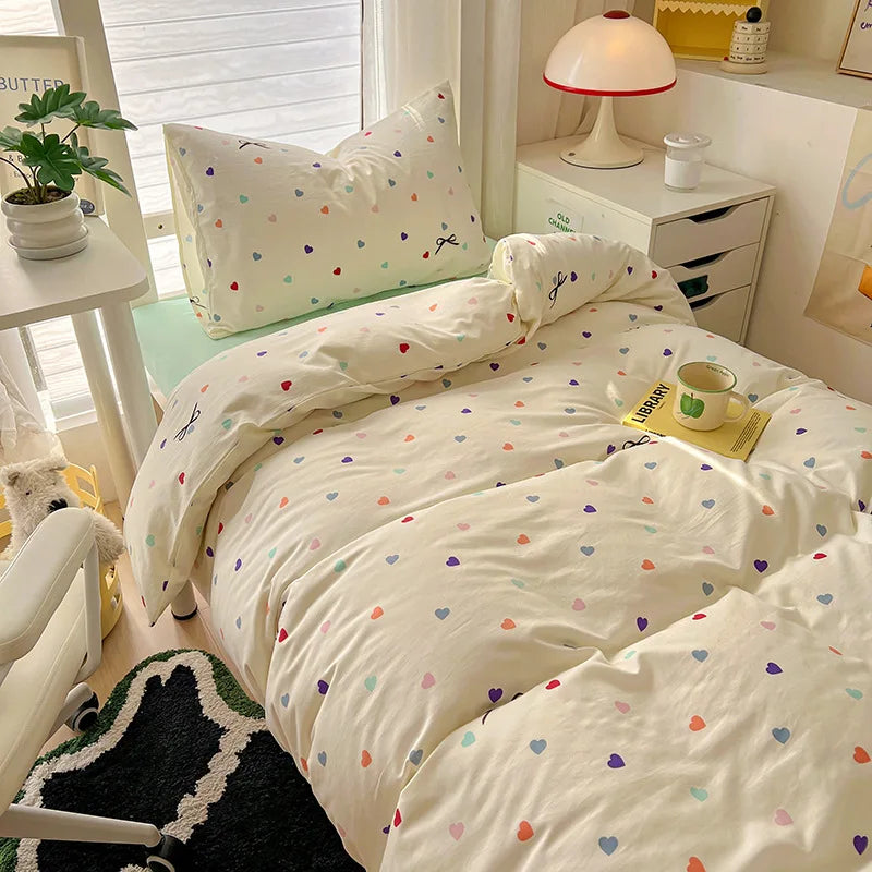 DecorBites™ Cartoon Style Cotton Printed Bedding Sets in Single/Double Size