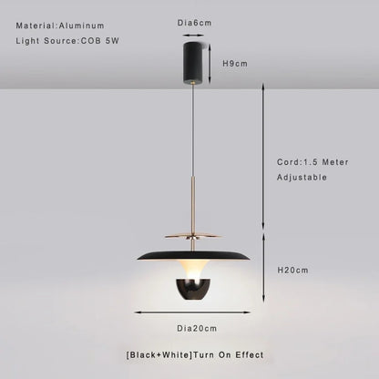 DecorBites™ LED Pendant Light: Colourful Chandelier for Kitchen, Dining Room, Bedroom.