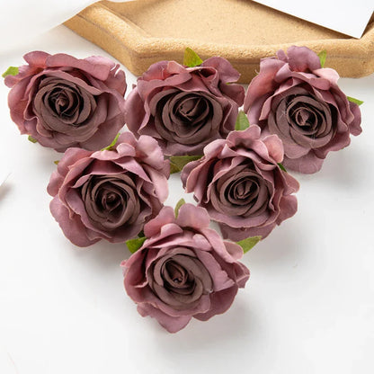 ديكوربايتس™ 100 قطعة من زهور الورد الحريرية الاصطناعية متعددة الألوان للديكور المنزلي وحفلات الزفاف
