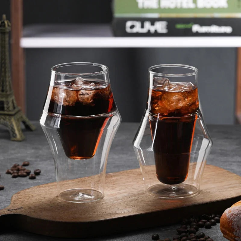 Heat Resistant Glass Mug 320ml Double-Bottom
