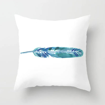DecorBites™ Leaf Feather Cushion Covers Geometric Heart Print Pillowcase Home Decor