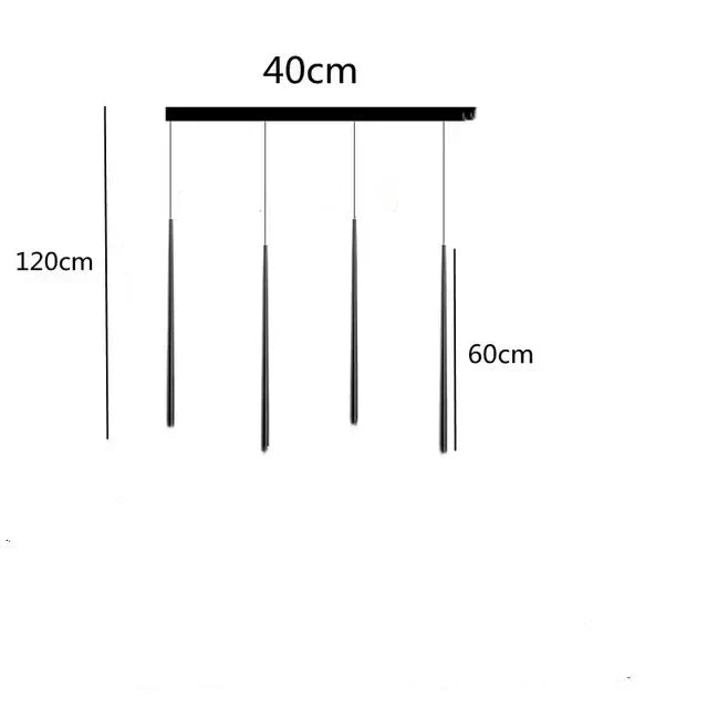 DecorBites™ LED Chandelier: Modern, Dimmable Ceiling Light for Living Room, Kitchen, Staircase