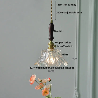 DecorBites™ Clear Glass LED Pendant Light: Modern Nordic Style for Home Decor & Lighting