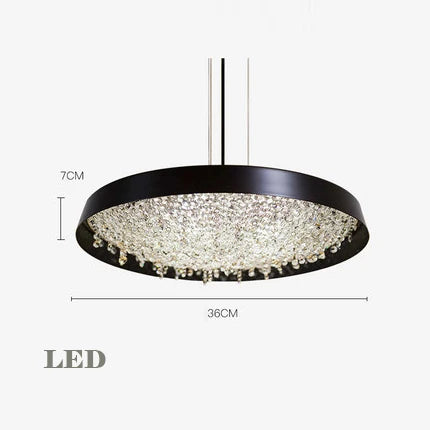 DecorBites™ Clear Crystal Pendant Light Chandelier for Living Room & Bedroom