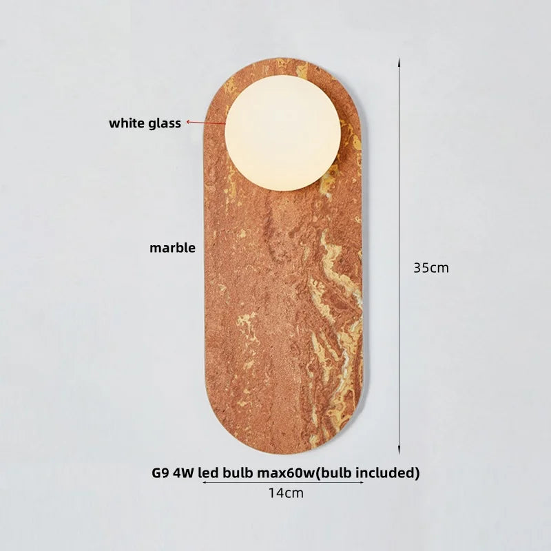 Lámpara de pared LED DecorBites™ con globo de cristal, estilo nórdico moderno, ideal para espejos de baño.