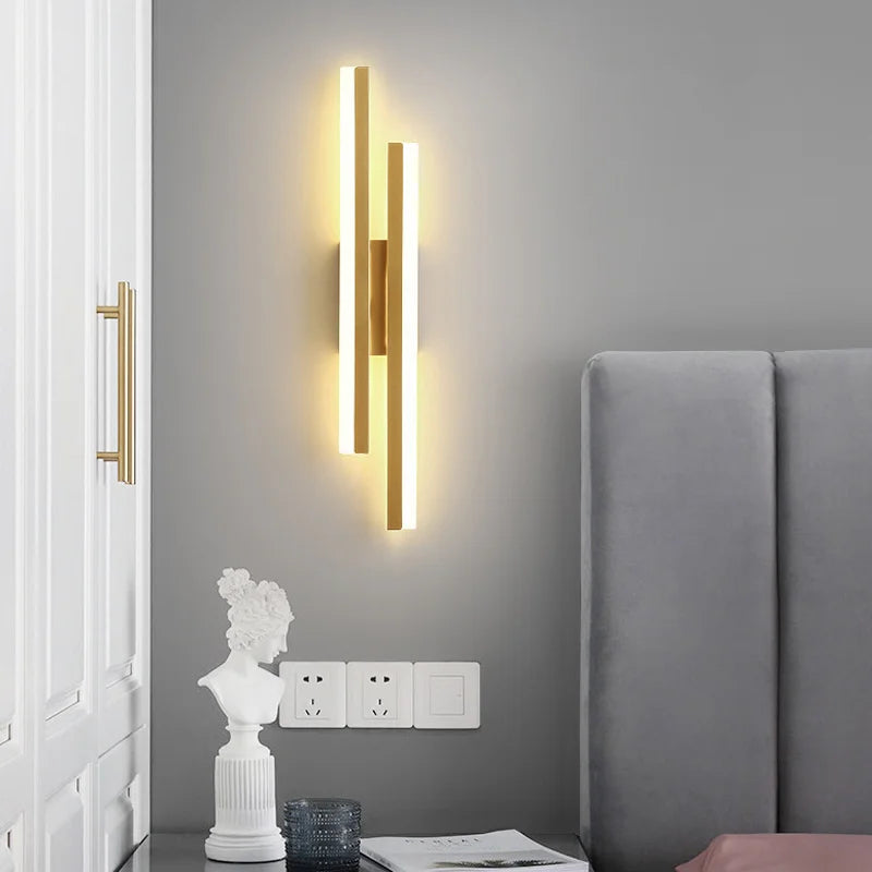 DecorBites™ LED Strip Wall Lamp Luxury Loft Decor Bedroom Bedside Aisle Light