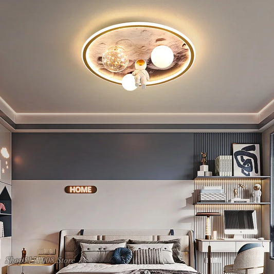 DecorBites™ Astronaut LED Ceiling Light for Kids Bedroom Baby Room Boys Girls Luminaire