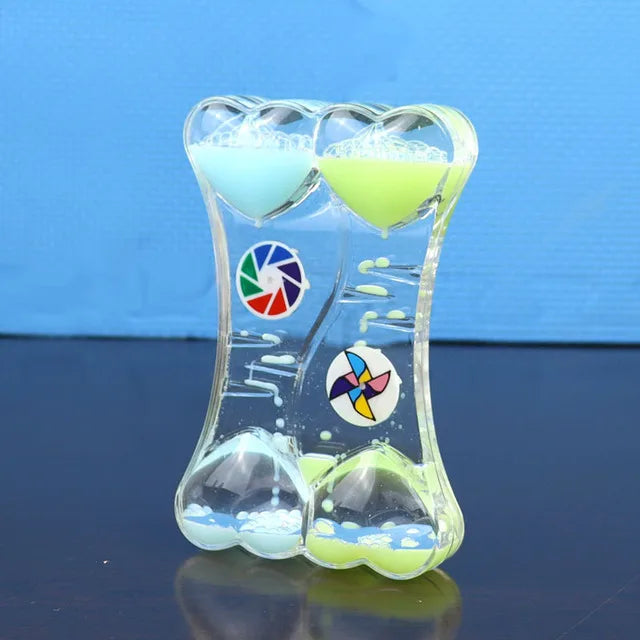 DecorBites™ Liquid Motion Sand Timer Stress Toy for Children, Living Room Decor