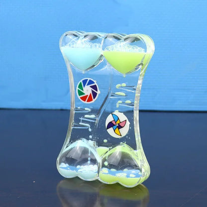 DecorBites™ Liquid Motion Sand Timer Stress Toy for Children, Living Room Decor
