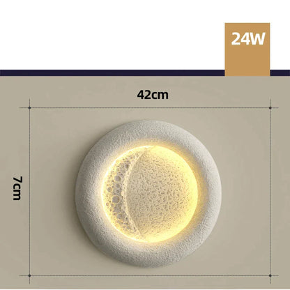 Lámpara de techo DecorBites™ Cream Breeze Moon: Iluminación sencilla y cálida para el dormitorio principal y el estudio