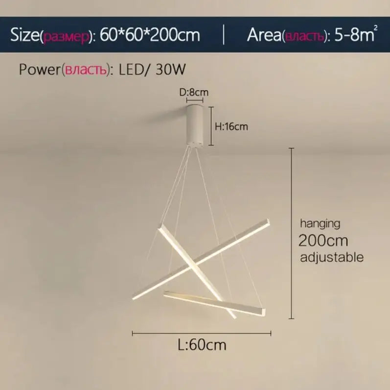 DecorBites™ LED Stair Chandelier: Modern, Simple, Villa Hall, Hotel Decor, Indoor Lighting