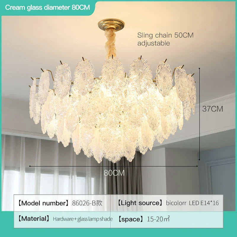 DecorBites™ Crystal Chandelier: Modern Luxury Master Bedroom French Light for Living Room