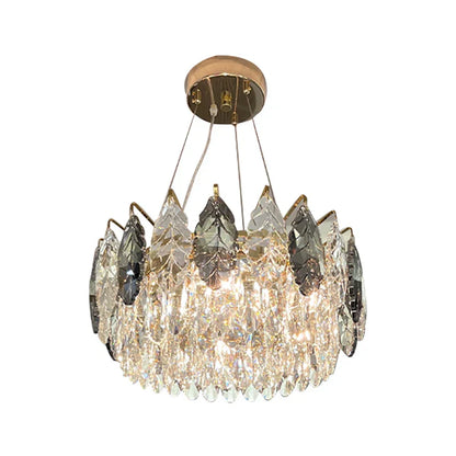 DecorBites™ Crystal Chandelier: Luxury Modern Lighting for Living Room, Bedroom, Kitchen