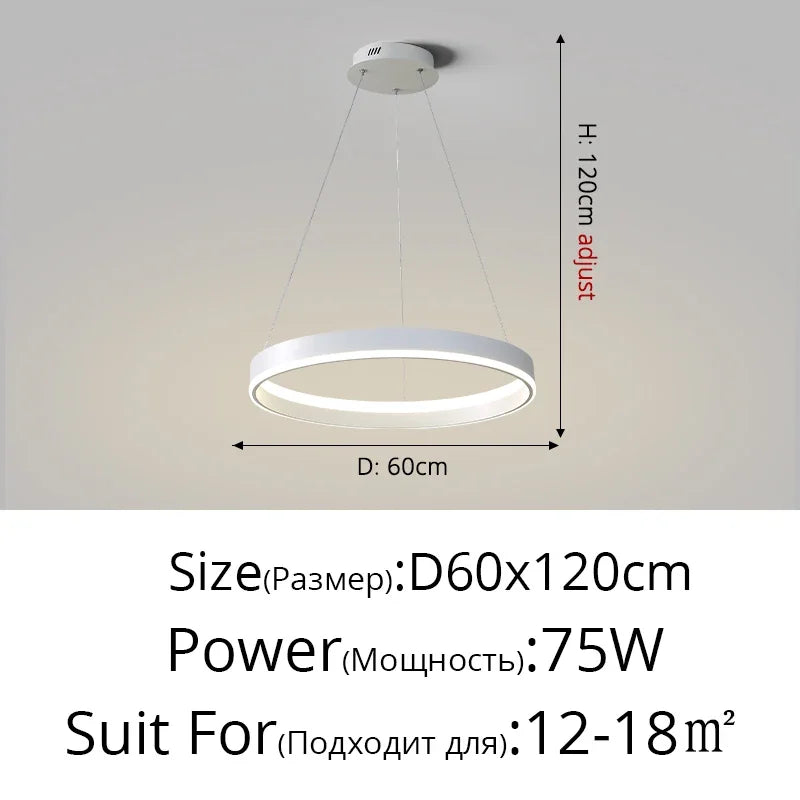 DecorBites™ LED Pendant Lamp: Modern Minimalist Style for Bedroom, Kitchen & Foyer