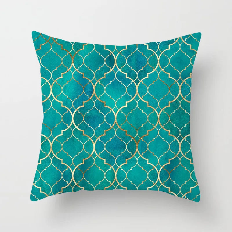 DecorBites™ Leaf Feather Cushion Covers Geometric Heart Print Pillowcase Home Decor