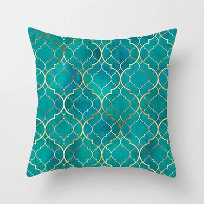 DecorBites™ Leaf Feather Cushion Covers Geometric Heart Print Pillowcase Home Decor