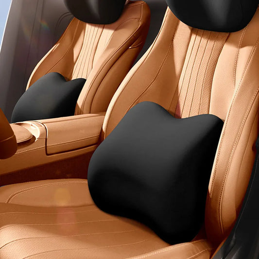 DecorBites™ Lumbar Support Memory Foam Cushion for Office Chair and Car Seat