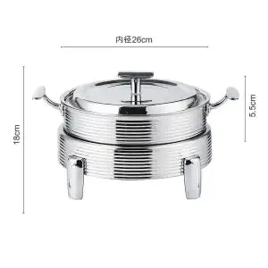 طقم أواني كحولية صينية ساخنة من DecorBites™ مقاس 14-28 سم