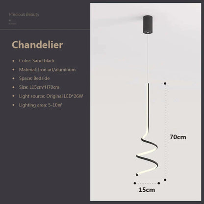 DecorBites™ LED Pendant Lamp: Stylish Nordic Design for Bedroom, Living Room, and Indoor Spaces