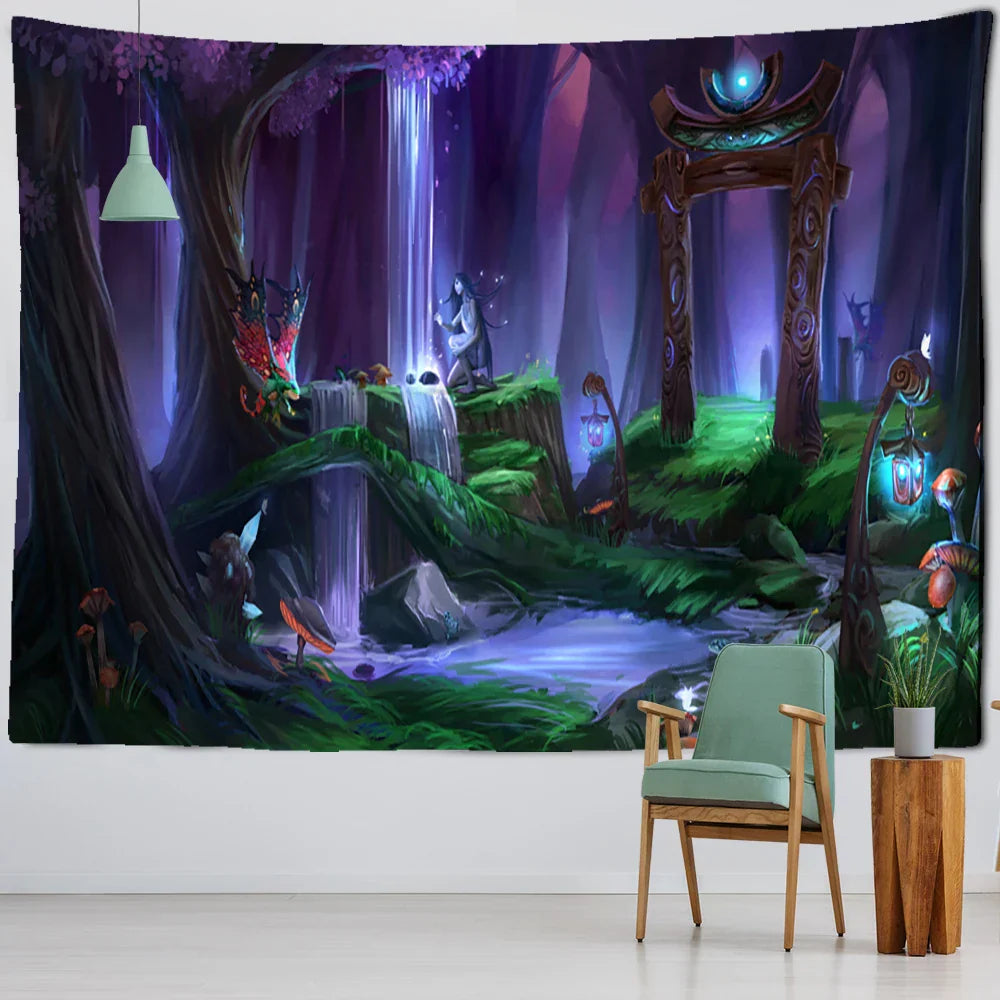 Decobites Jungle Animal Tapestry Wall Hanging: Bohemian Style Home Decor & Children's Room Art