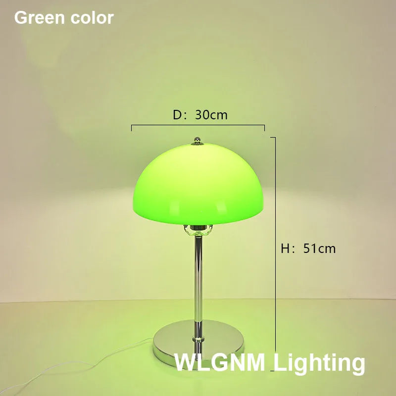 مصباح طاولة DecorBites™ Bauhaus Mushroom، إضاءة ليلية LED من الأكريليك العصري
