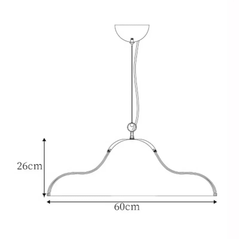 DecorBites™ Double Diffuse Pendant Lights LED E27 for Kitchen Island Living Room