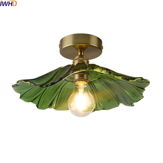 DecorBites™ Glass Copper Nordic Ceiling Lamp for Living Room & Balcony.