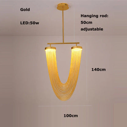 DecorBites™ LED Aluminum Ceiling Chandelier Lighting Hanging Lamps for Foyer