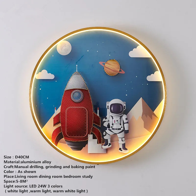 Apliques de pared DecorBites™ con forma de peces LED: Iluminación creativa para el dormitorio