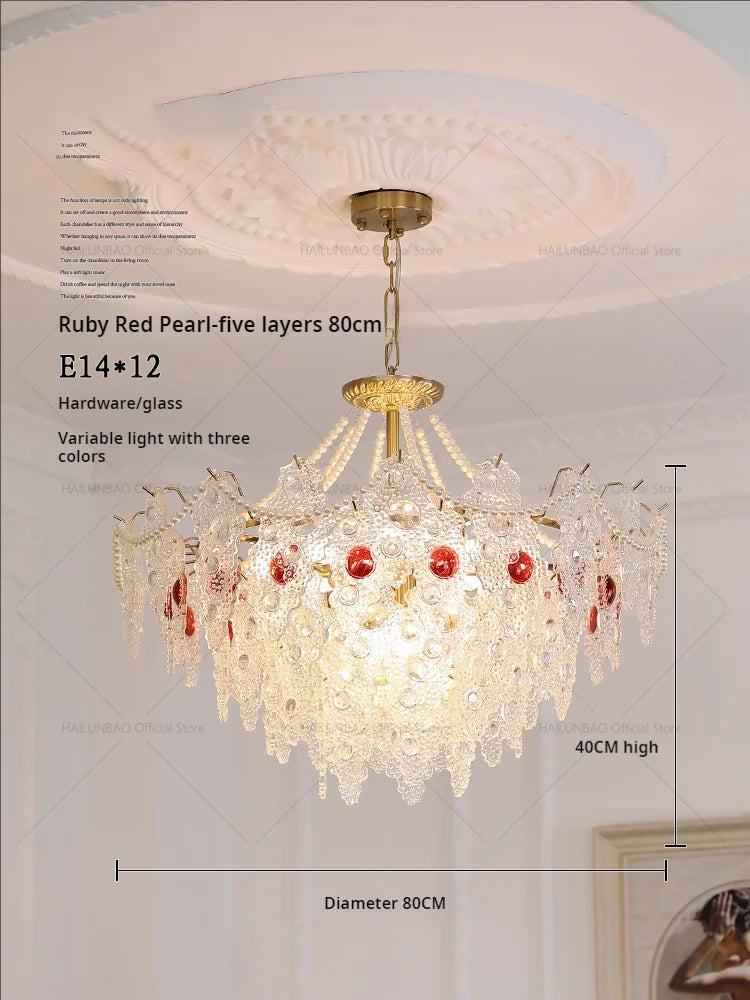 DecorBites™ Crystal Chandelier: Elegant Retro Lighting for Bedroom, Dining, Living Room & Cloakroom