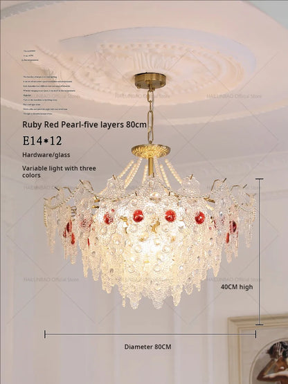 DecorBites™ Crystal Chandelier: Elegant Retro Lighting for Bedroom, Dining, Living Room & Cloakroom