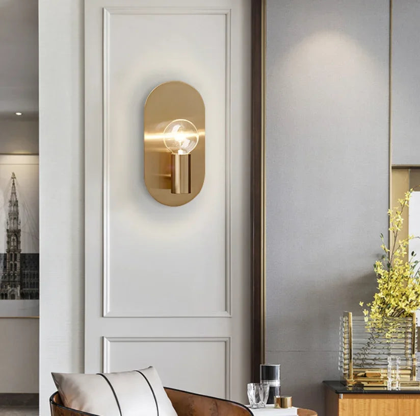 DecorBites™ Gold Bedroom Wall Lamp Sconce Fixtures Indoor Decor Lighting for House Stair