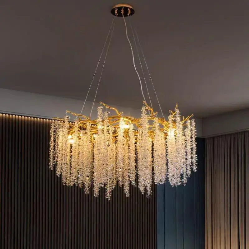Lámpara colgante de rama de aluminio dorado Decorbites™ para la decoración moderna del comedor