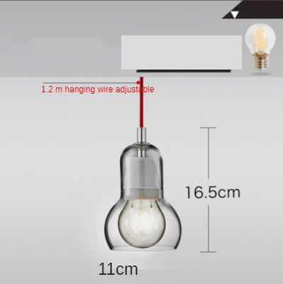 DecorBites™ Glass Pendant Lights Modern Indoor Decoration Ceiling Lamp