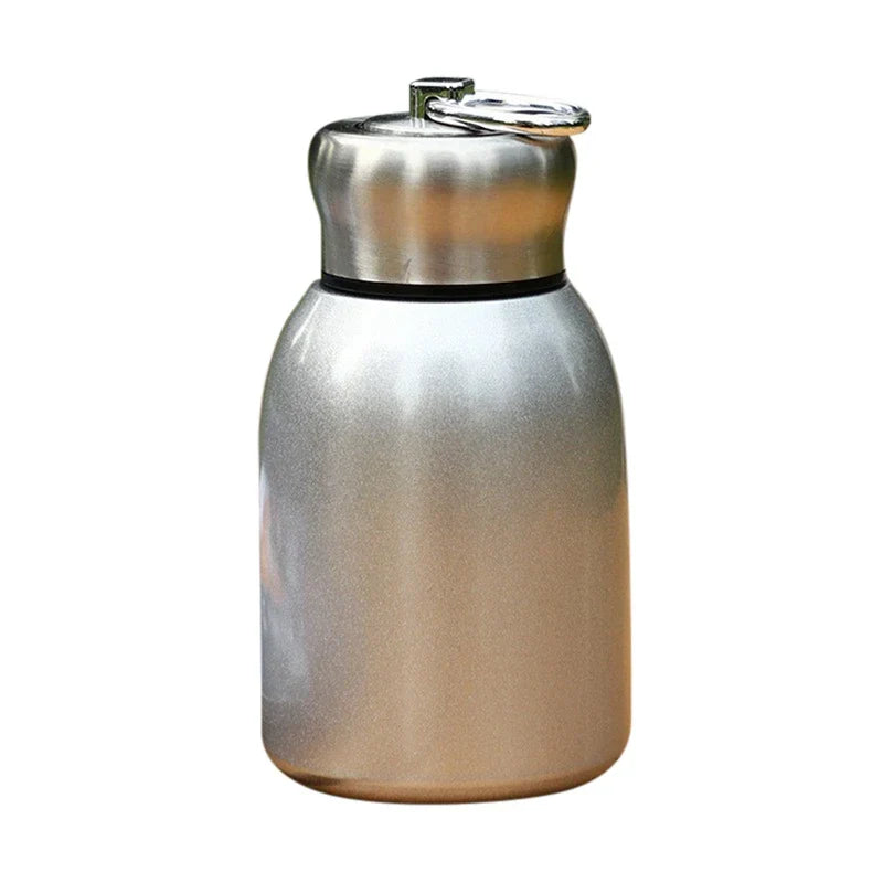 Botella de agua de viaje DecorBites™ Mini termo de acero inoxidable de 300 ml para café