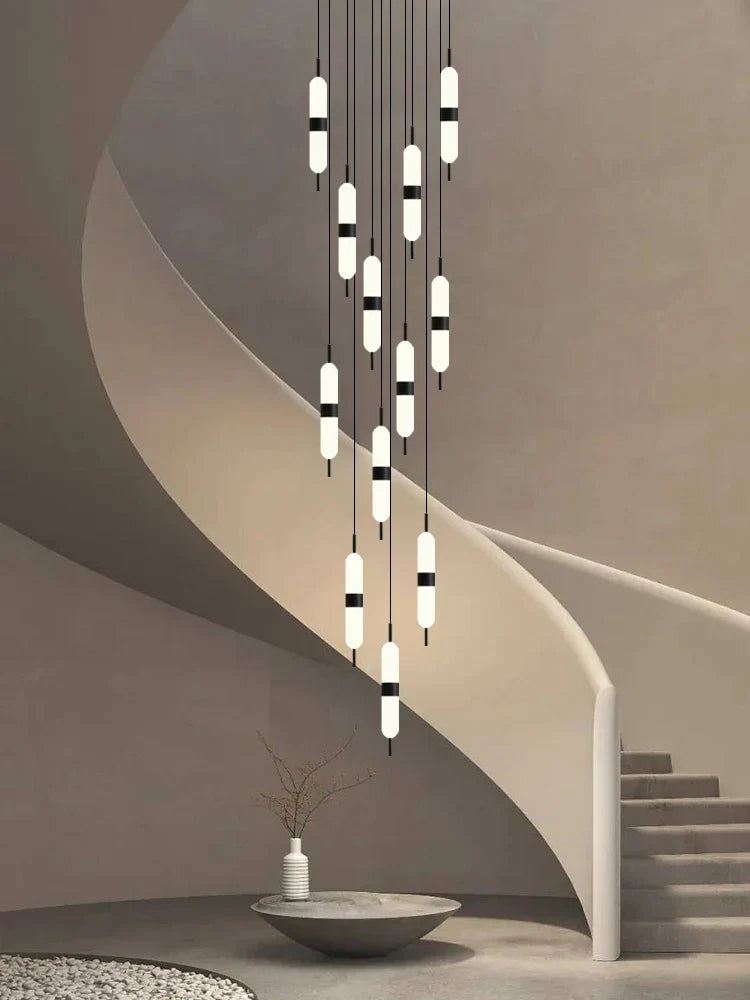 DecorBites™ LED Staircase Chandelier Ceiling Living Room Lighting Decoration