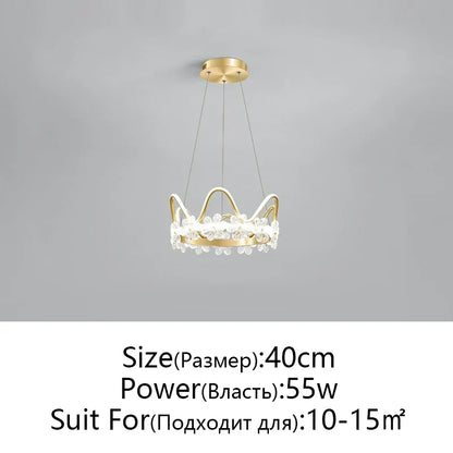 DecorBites™ Crystal Flower Ring Chandelier for Modern Living and Bedroom
