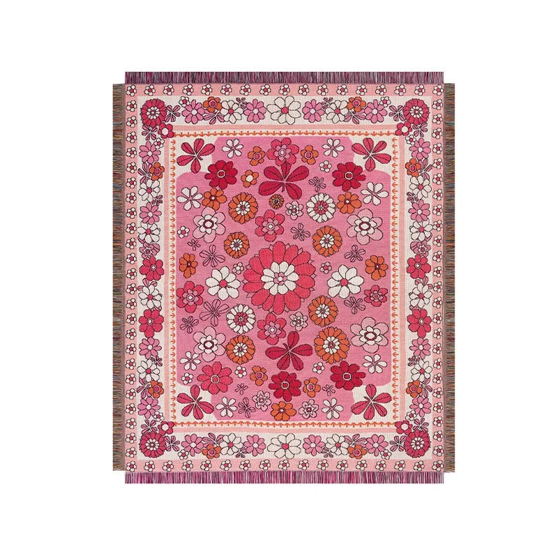 DecorBites™ Bohemian Floral Leisure Blanket